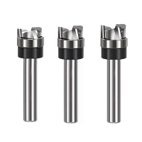 1 Stuk flush trim router bit 3 flute tungstencarbide 1/4 inch shank top bearing pattern bit voor houtbewerking