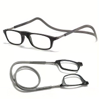 1 Stuk Lichte Draagbare Zachte Tape Hangende Hals Magnetische Leesbril Comfortabele HD Anti blauw Licht Presbyopie Bril
