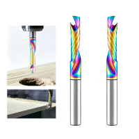 1 Stuks Enkel Fluit O fluit Carbide Muilvoer Route Bit 1/4'' Mesdiameter voor CNC Router Microfreesmachine Hout Houtsoor