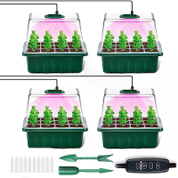 1 Tot 4 getimede dimmers zaailingenpot 12 gaten verdikte hoge afdekking met licht zaailingdoos zaailing vullicht IP54 be