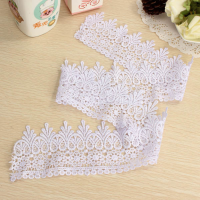 1 Yard White Polyester Embroidery Lace Trim Diy Sewing Needlework Accessories