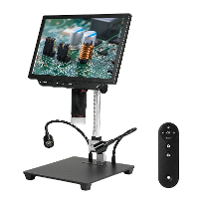 10,1 Inch Video Microscoop Groot Anti glare IPS Scherm Munt Microscoop met 13MP Camera 1X 8X 4K HD Video/Foto USB Micros