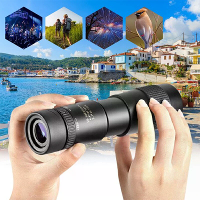 10 30X30 Draagbare Intrekbare Mini Monoculair BAK4 Prisma Dual Focus Lens Telescoop Voor Vogels Kijken Wandelen Kamperen