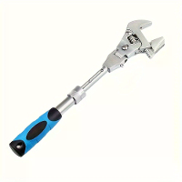 10 Inch 5 in 1 verstelbare telescopische ratel moersleutel multifunctioneel gereedschap uitschuifbare handgreep 180° dra
