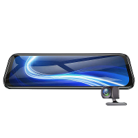 10 Inch Auto Achteruitkijkspiegel Rij Recorder Voor en Achter Dubbele Opname HD Nachtzicht 24U Monitoring Mobiele Telefo