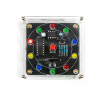 10 LED Gelukkige Wiel DIY Kit NE555 CD4017 Beginnerscircuitassemblage Willekeurig Nummer Spel Kit PCB Materiaal Onderwij