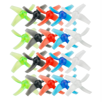10 Paar KINGKONG / LDARC 48mm 4 bladige schroef met schroefdraad van 1,5 mm voor TINY GT7 GT8 2019 V2 FPV Racing Drone
