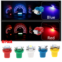 10 Pack LED auto indicators T5 B8.5D breedtelicht 5050SMD 1 LED instrumentlicht instrumentpaneellichtlampen