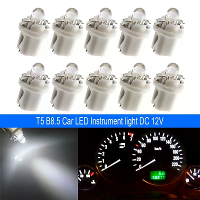 10 Pack T5 B8.5D Enkele Koepel LED Auto Licht Indicator Licht Breedte Licht 5050SMD1 LED Instrument Licht Instrument Pan