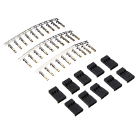 10 Sets Futaba Plug Servo Plug Terminal Gilt Male And Terminal