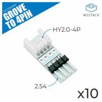 10 Stks M5Stack GROVE TO 4P Extension HY2.0 4P Interface PIN Pin leidt naar Dupont Line