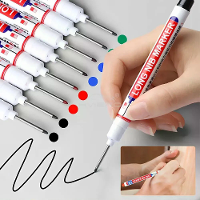 10 Stuks multifunctionele diep gat markerpennen lange nib ontwerp 20 mm punt waterdichte inkt zwart blauw rood markering