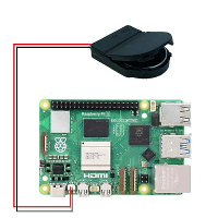 10 Stuks Raspberry Pi 5 RTC batterijdoos met schakelknop batterijvoet oplaadbaar bedrading voeding