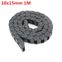 10 X 15mm Plastic Cable Drag Chain Wire Carrier Length 1000mm For Cnc Router Machine