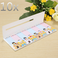 10 X Animals Cute Sticker Bookmark Memo Index Tab