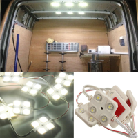 10 X Car 12v 4led Interior Light Kit For Lwb Van Lorries Sprinter Ducato Transit Vw