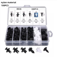 100 Stks Auto Bevestiger Clip Set Fender Klinknagel Clips Auto Lichaam Duwretainer Pin Klinknagel Bumper Deur Trim Panee