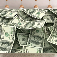 100 STUKS VS DOLLAR BANKNOTEN VOOR SHOOT MONEY GUN WEDDING VERJAARDAGSDECORATIE SCHAARSPRODUCTEN VOOR KINDEREN