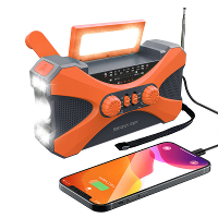 10000MAh Emergency Flashlight Torch Power Bank Solar Radio met Zaklamp Aste Solar Handkruk USB AM FM NOAA Weerradio's Th