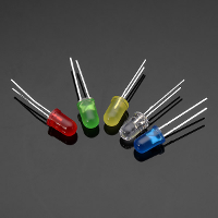 100Pcs 20ma F5 5mm 5colors Ultra Bright Led Diode Red Green Blue White Yellow