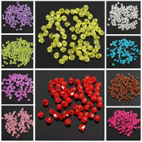 100Pcs 3mm Glass Crystal Bicone Loose Beads Diy Jewelry Accessories