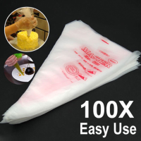 100Pcs Disposable Cream Pastry Cake Icing Piping Decorating Bags Cake Decorating Tool