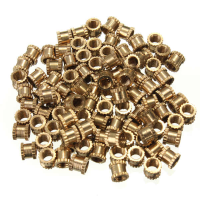 100Pcs M3*4mm H62 Brass Knurl Nuts Diy Accessories