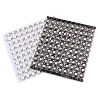 100Pcs Mini Board Heatsink Built In Rgb Ws2812b Led Pixel Addressable Module Dc5v