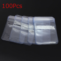100Pcs Ziplock Zip Reclosable Pvc Clear Plastic Bags 50x50mm