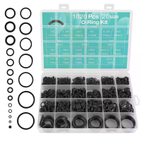 1020 Delig O ring set met 20 maten Nitril rubber O ringen Zwart 1 25 mm binnendiameter Voor autotechniek reparatie, lood
