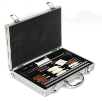 106Pcs Universal Gun Cleaning Kit Handgun Shotgun Firearm Gun Cleaner With Aluminum Carry Case