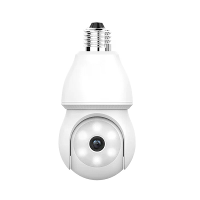 1080P 2K Draadloze Lampbeveiligingscamera 355° PTZ E27 IP65 Waterdicht Bewegingsdetectie Auto Tracking Twee Weg Audio Na