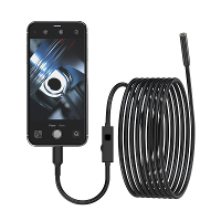 1080P 8mm iPhone en Android Auto Inspectie Endoscoop Camera Reparatie Gereedschap met 5m Kabel IP67 Waterdicht 2.0 Megap