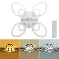 108W 10800LM 1040LED Post Modern Plafondlamp Elegant Woonkamer Licht+Afstandsbediening
