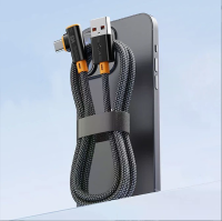 10A 240W USB A naar Type C 90° Elbow kabel Snelladen Gegevensoverdracht Koperen kern Lijn 1M/2M Lang voor iPhone 17 17Pr