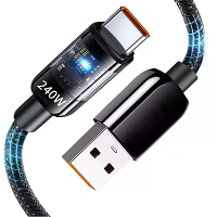 10A 240W USB A naar Type C Kabel Snelladen Gegevensoverdracht Koper Kern Lijn 0,25M/1M/1,5M/2M Lang voor iPhone 16 16 Pr