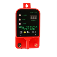 10Km Boerderij Elektrische Pluimvee Apparatuur Draagbare Stroom Zonne Paneel Elektrische Omheining Stimulator Metaal Tui