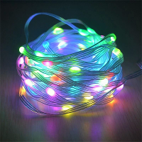 10M 100LED Bluetooth gestuurde LED kettingsverlichting USB aangedreven waterdichte RGB strengen voor feestelijke eveneme