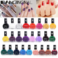 10Ml 25 Colors Painting Template Stamping Printing Print Nail Art Vanish Polish Lacquer