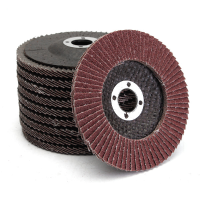 10Pcs 4 Inch 100mm 40/60/80/120 Grit Aluminum Oxide Flap Disc Sanding Grinding Wheels