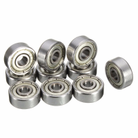 10Pcs 624 Zz 4x13x5mm Metal Miniature Bearings Mini Steel Ball Bearings