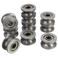 10Pcs 624zz 4x13x7mm Hcs U Groove Sealed Ball Bearings Guide Pulley Ball Bearings