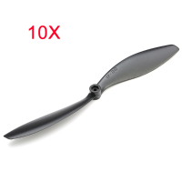 10Pcs 7060 7x6 Inch Slow Fly Propeller Blade Black Ccw For Rc Airplane
