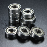10Pcs 7x19x6mm Metal Sealed Shielded Deep Groove Ball Bearing 607zz