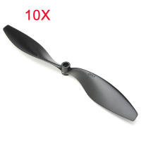 10Pcs 8043 8x4.3 Inch Slow Fly Propeller Blade Black Ccw For Rc Airplane