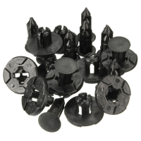 10Pcs 8mm Plastic Rivet Fastener Bumper Fender Push Clips For Nissan