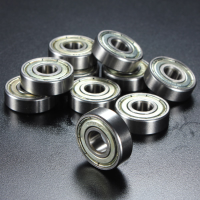 10Pcs 8x22x7mm Metal Sealed Shielded Deep Groove Ball Bearing 608zz