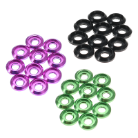 10Pcs Aluminum Alloy Colorful M3 Washers Insulation Gasket Rings For Screws