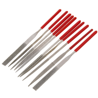 10Pcs Combination Package Assorted Trim File Triangular File 140mm
