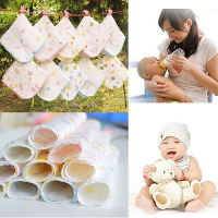 10Pcs Cotton Muslin Baby Gauze Washcloth Feeding Wipe Sweat Towel